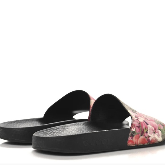 GG Supreme Monogram Blooms Slide Sandals Multicolor - Picture 5 of 6